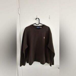 Polo by Ralph Lauren Dark Brown Crewneck Sweatshirt